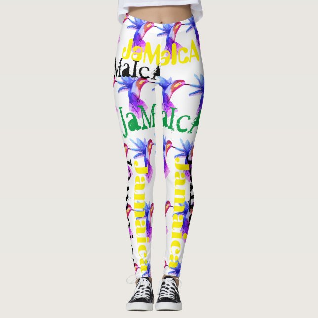 JAMAICA HUMMINGBIRD FLAG LEGGINGS HAVIC AC (Front)