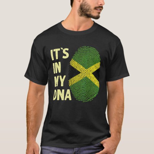 Jamaica In My Dna Jamaican Flag Team Jamaica 1 T_Shirt