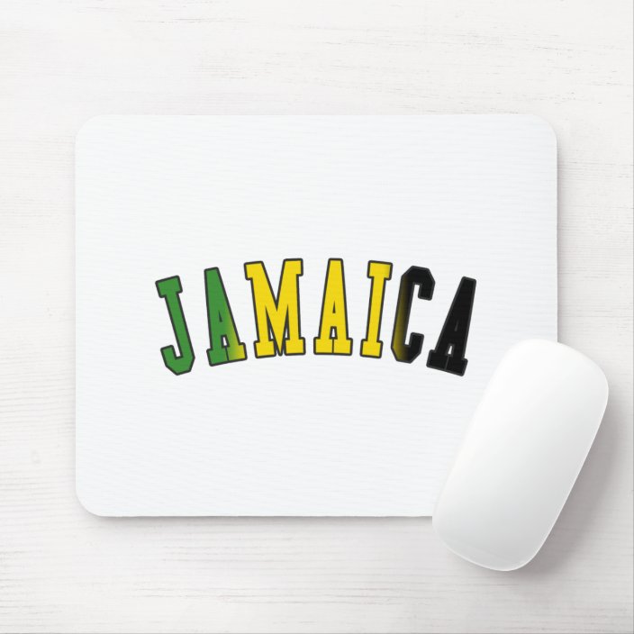 Jamaica in National Flag Colors Mousepad