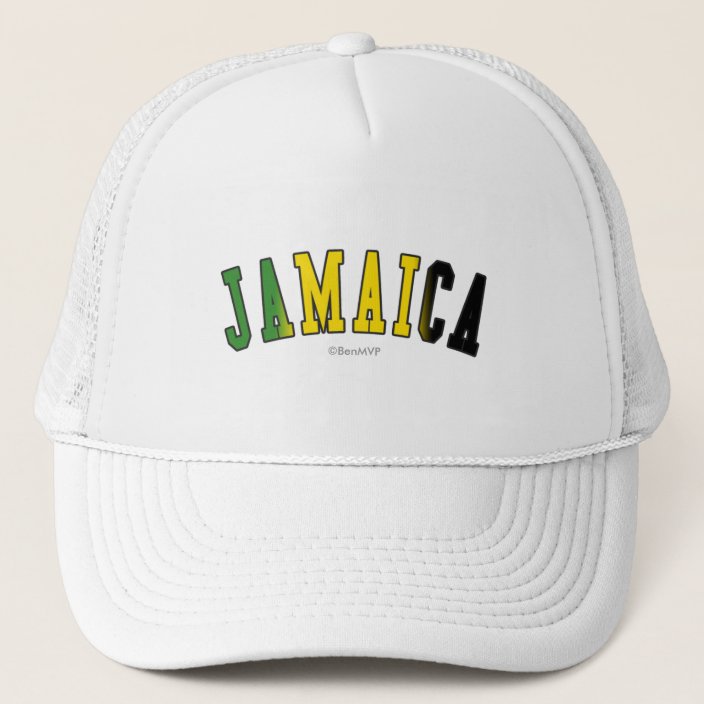 Jamaica in National Flag Colors Trucker Hat