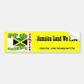Jamaica independence bumper sticker