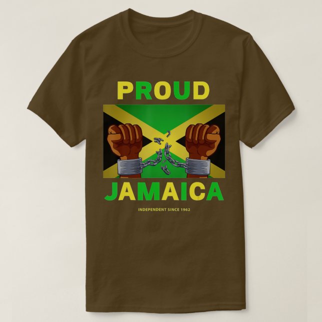 Jamaica Independence Day 2022 Proud Jamaican  T-Shirt (Design Front)