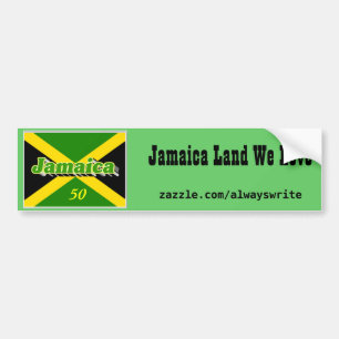 Jamaica independence day bumperstickers bumper sticker