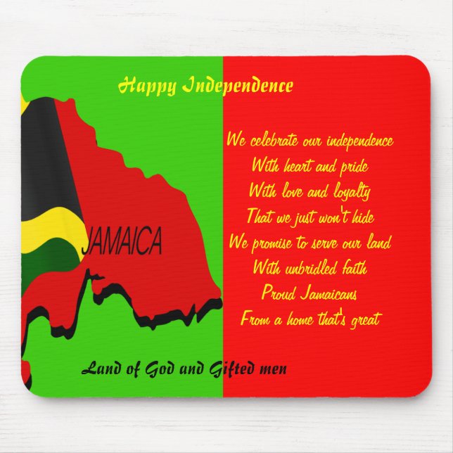 Jamaica independence day mousepads (Front)