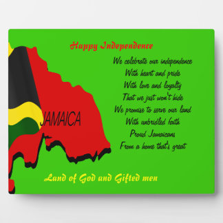 Jamaica independence day plaque