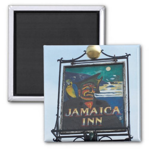 Jamaica Inn Pub Sign Photograph Magnet