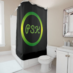 Jamaica Inspired Gradient Circle Shower Curtain