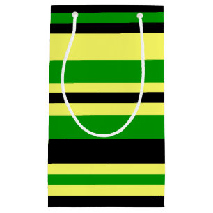 Jamaica Inspired Stripes Small Gift Bag