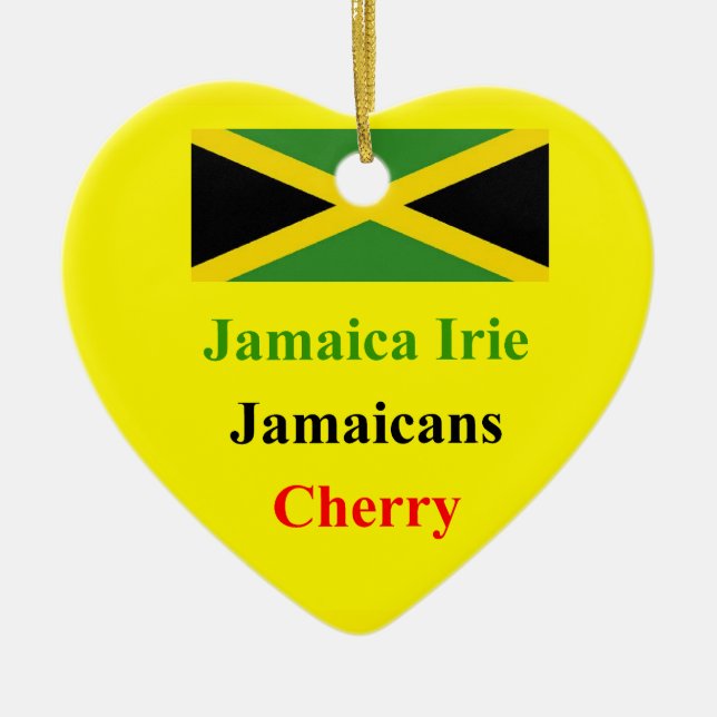 Jamaica irie ceramic ornament (Front)