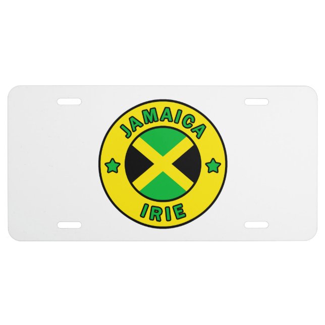 Jamaica Irie License Plate (Front)