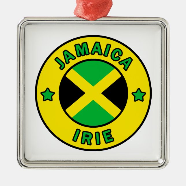 Jamaica Irie Metal Ornament (Front)