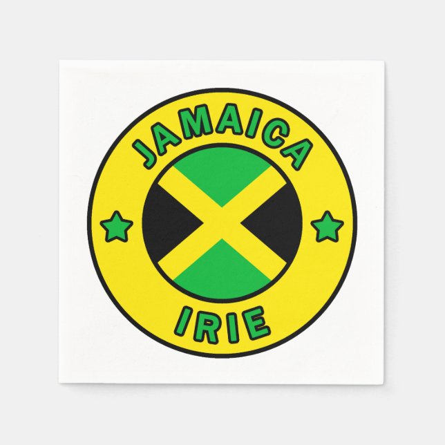 Jamaica Irie Paper Napkins (Front)