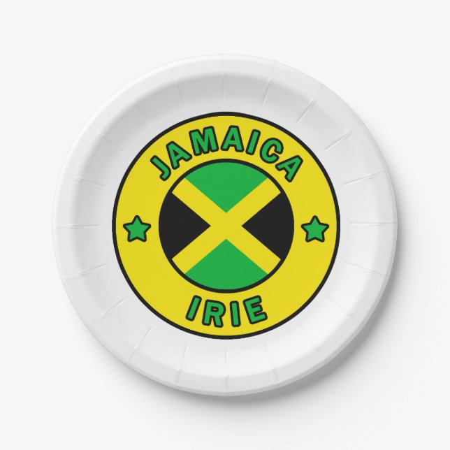 Jamaica Irie Paper Plates (Front)
