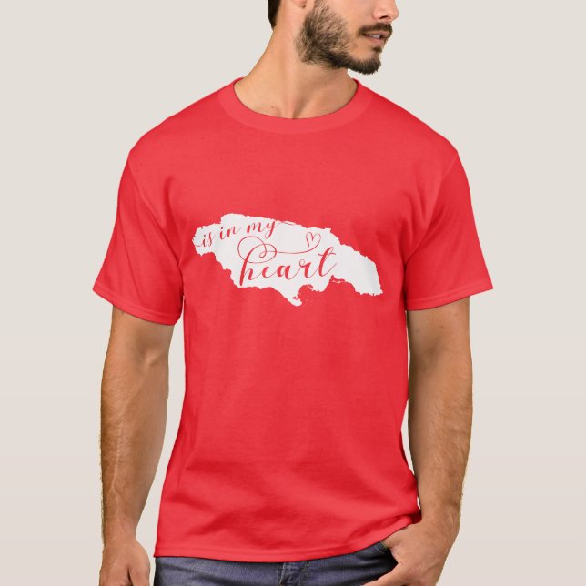 Jamaica Is In My Heart T-Shirt (Front)