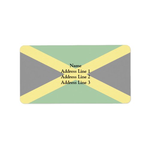 Jamaica Jamaica flag Label