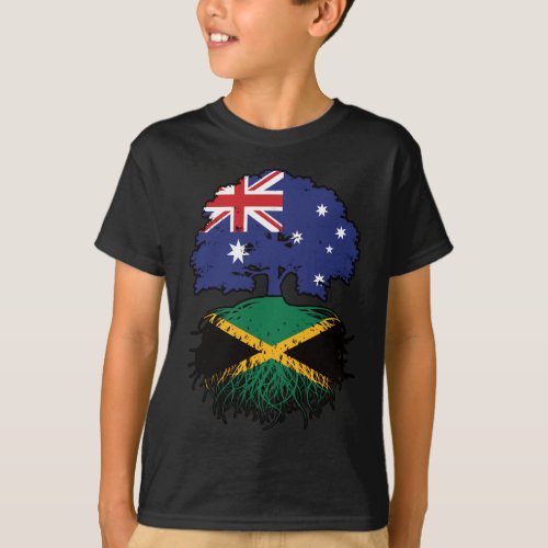 Jamaica Jamaican Australian Australia Tree Roots T_Shirt