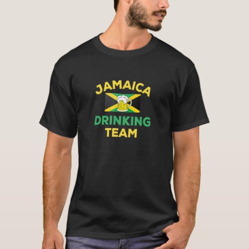 Jamaica Jamaican Drinking Team Flag Country Matchi T_Shirt