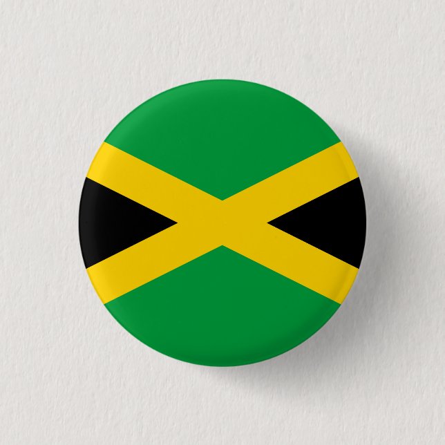 Jamaica (Jamaican) Flag Button (Front)