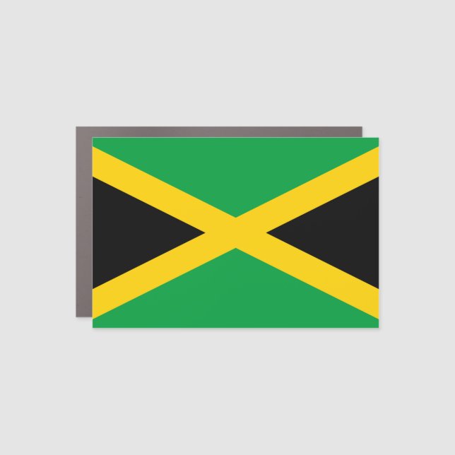 Jamaica (Jamaican) Flag Car Magnet (Front)