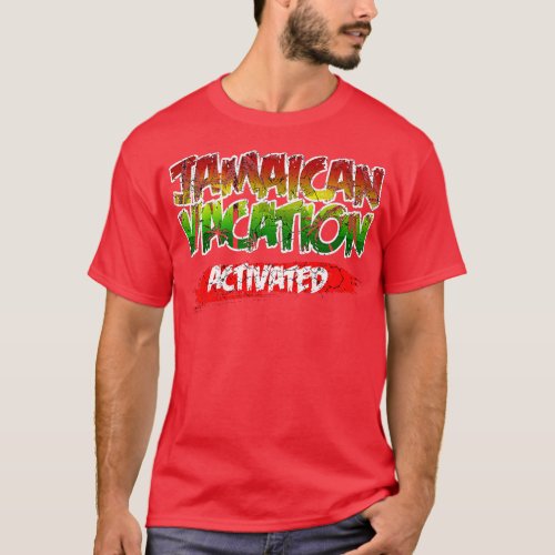 Jamaica Jamaican Flag Caribbean Vacation Reggae  T_Shirt