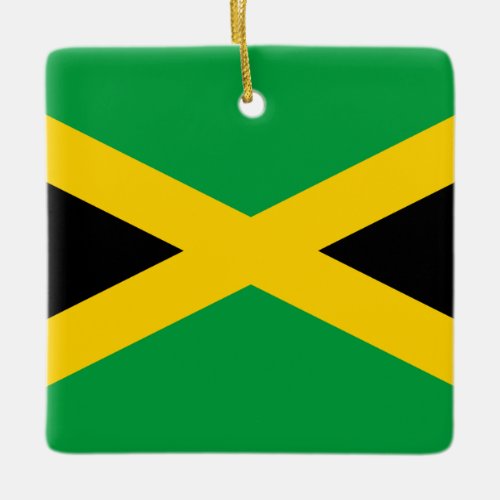 Jamaica Jamaican Flag  Ceramic Ornament