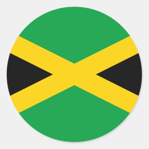 Jamaica Jamaican Flag Classic Round Sticker