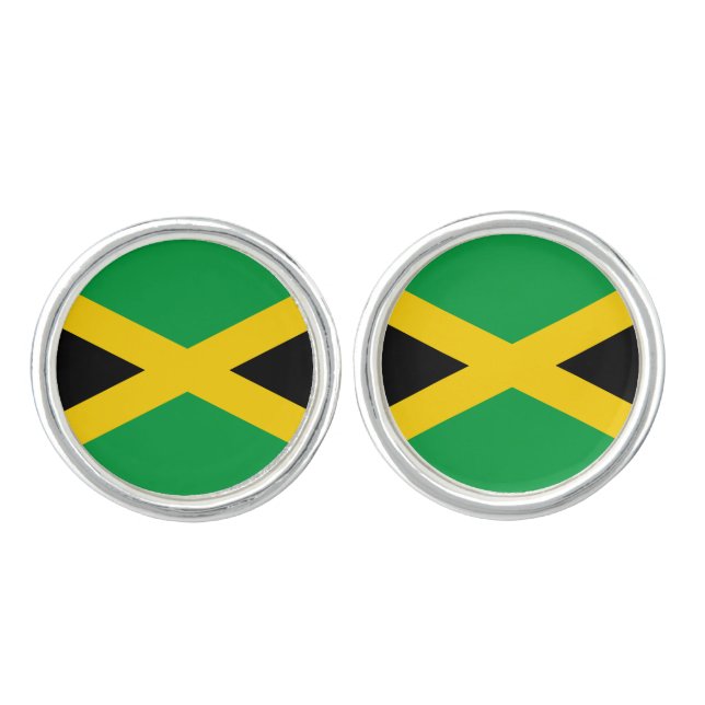 Jamaica (Jamaican) Flag Cufflinks (Front)