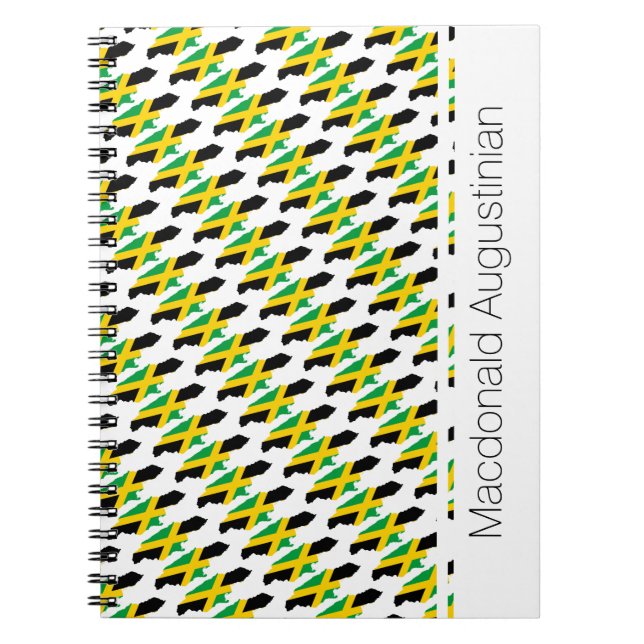 JAMAICA Jamaican Flag Custom Patriotic Notebook (Front)