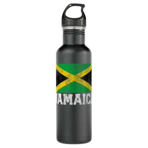 Jamaica Jamaican Flag Family Pride Country Nation  Stainless Steel Water Bottle