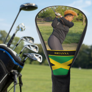 Jamaica Jamaican Flag Name Photo Picture Golf Head Cover