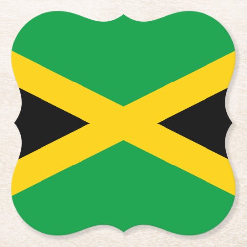 Jamaica Jamaican Flag Paper Coaster