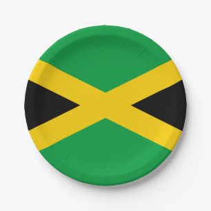 Jamaica (Jamaican) Flag Paper Plates