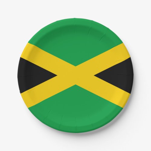 Jamaica Jamaican Flag Paper Plates