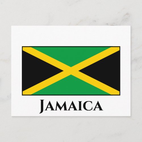 Jamaica Jamaican Flag Postcard