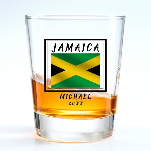 Jamaica Jamaican Flag  Shot Glass