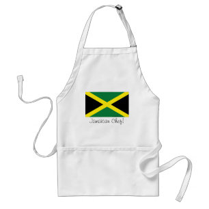 Jamaica jamaican flag souvenir chef apron
