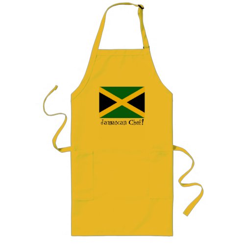 Jamaica jamaican flag souvenir chef apron