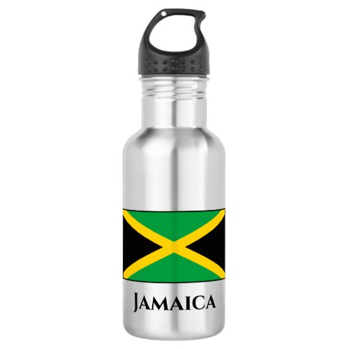 Jamaica Jamaican Flag Stainless Steel Water Bottle