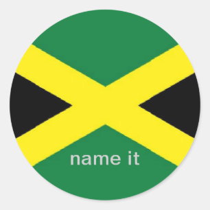 Jamaica jamaican flag sticker