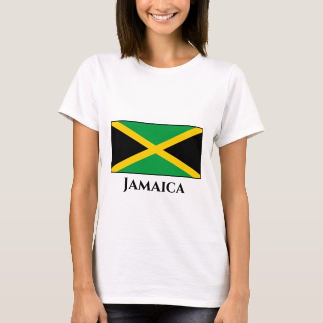 Jamaica (Jamaican) Flag T-Shirt (Front)