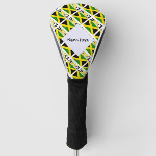 Jamaica Jamaican Flag Tiled Personalized Golf Head Cover