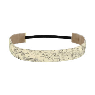 Jamaica Lithographed Map Athletic Headband
