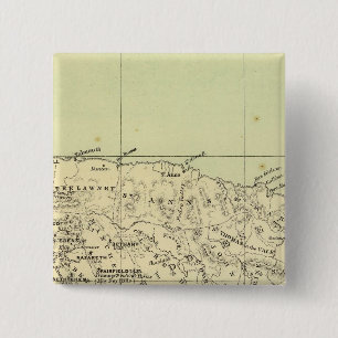 Jamaica Lithographed Map Pinback Button