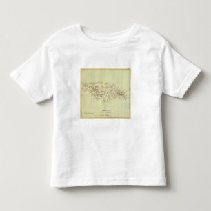 Jamaica Lithographed Map Toddler T-shirt