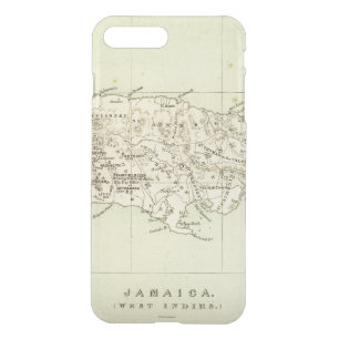 Jamaica Lithographed Map iPhone 8 Plus/7 Plus Case