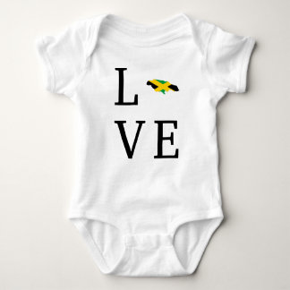 Jamaica Love black and color Baby Bodysuit