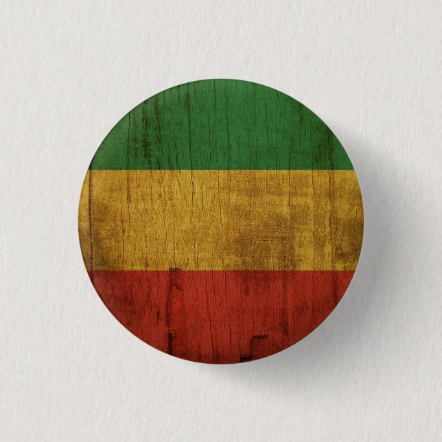 Jamaica Love Jah Rastafari Reggae Rasta Button (Front)
