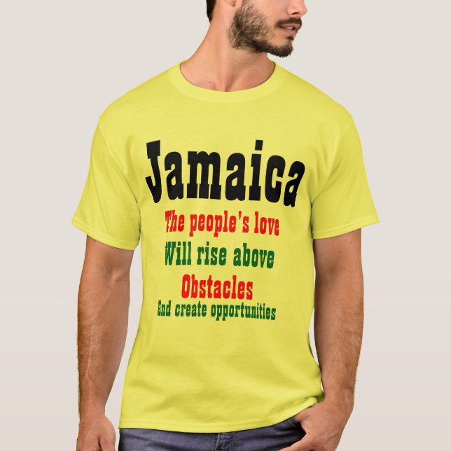 Jamaica love slogan t-shirts (Front)
