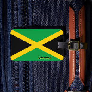 Jamaica Luggage Tags, patriotic Jamaican Flag Luggage Tag