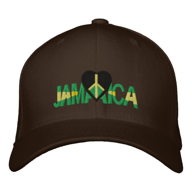 JAMAICA LUV EMBROIDERED BASEBALL HAT (Front)